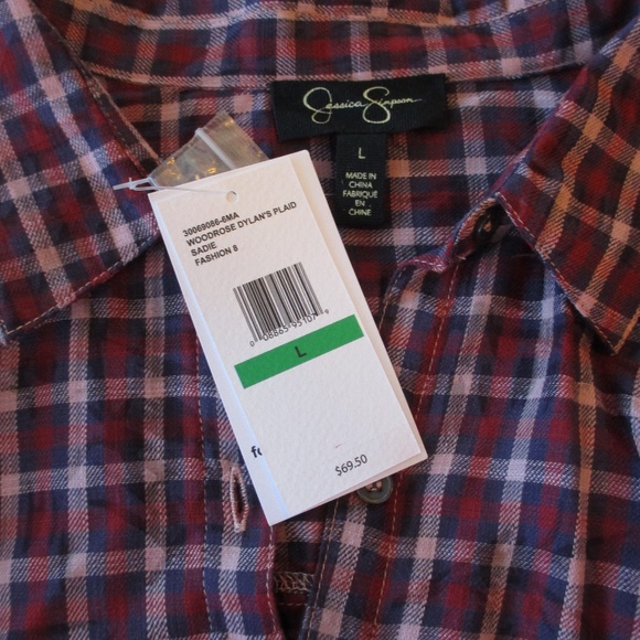NWT - JESSICA SIMPSON cute blouse - sz L - $69.50 - Picture 2 of 3